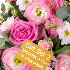 Gift Set 2 - Florist Choice Seasonal Arrangement Includes Chocolates