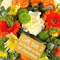 Gift Set 2 - Florist Choice Vase Arrangement Includes Chocolates